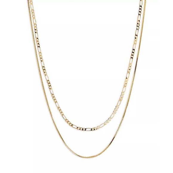 New Luv Aj Cecelia Double Chain Necklace, 16" - Picture 1 of 4